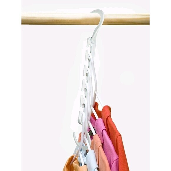 Hangable white adjustable multifunctional clothes hook set of 3 - Picture 6 of 7